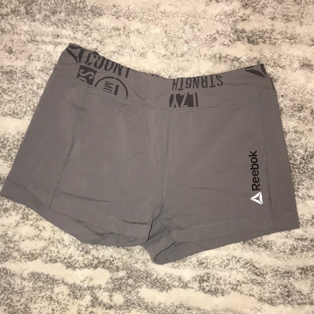 Gray Reebok Spandex Shorts